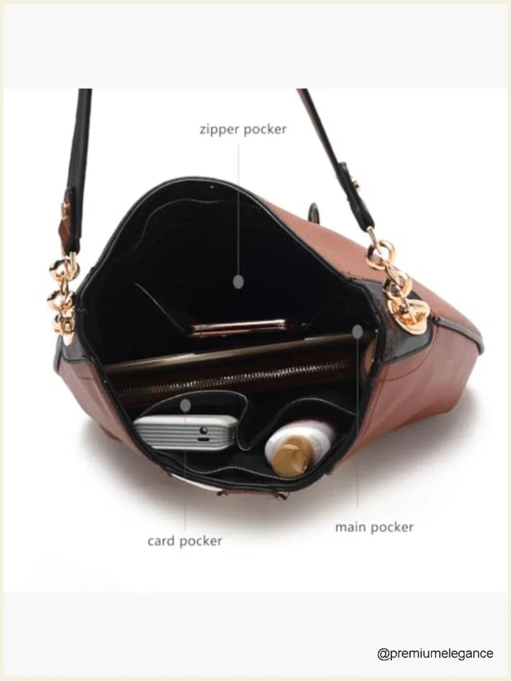 Hobo Bag Set with Wristlet Wallet - Vegan Leather Top Handle Shoulder